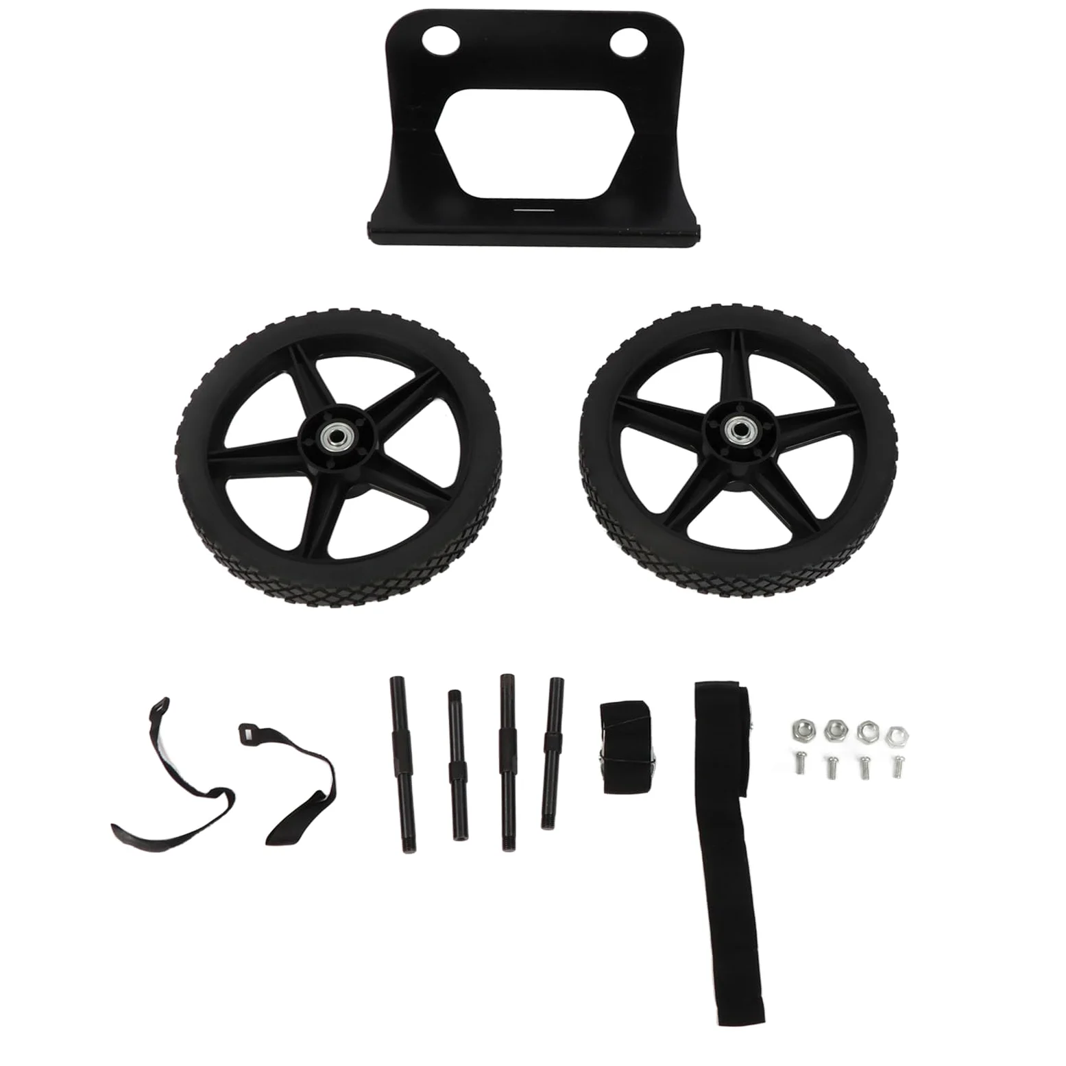 Kit de Carrito Enfriador con Ruedas de 12 Pulgadas, Kit de Eje de neumático con Rueda enfriadora con Marco de Acero, Carrito Exterior de Alta Capacidad de Carga para Acampar,