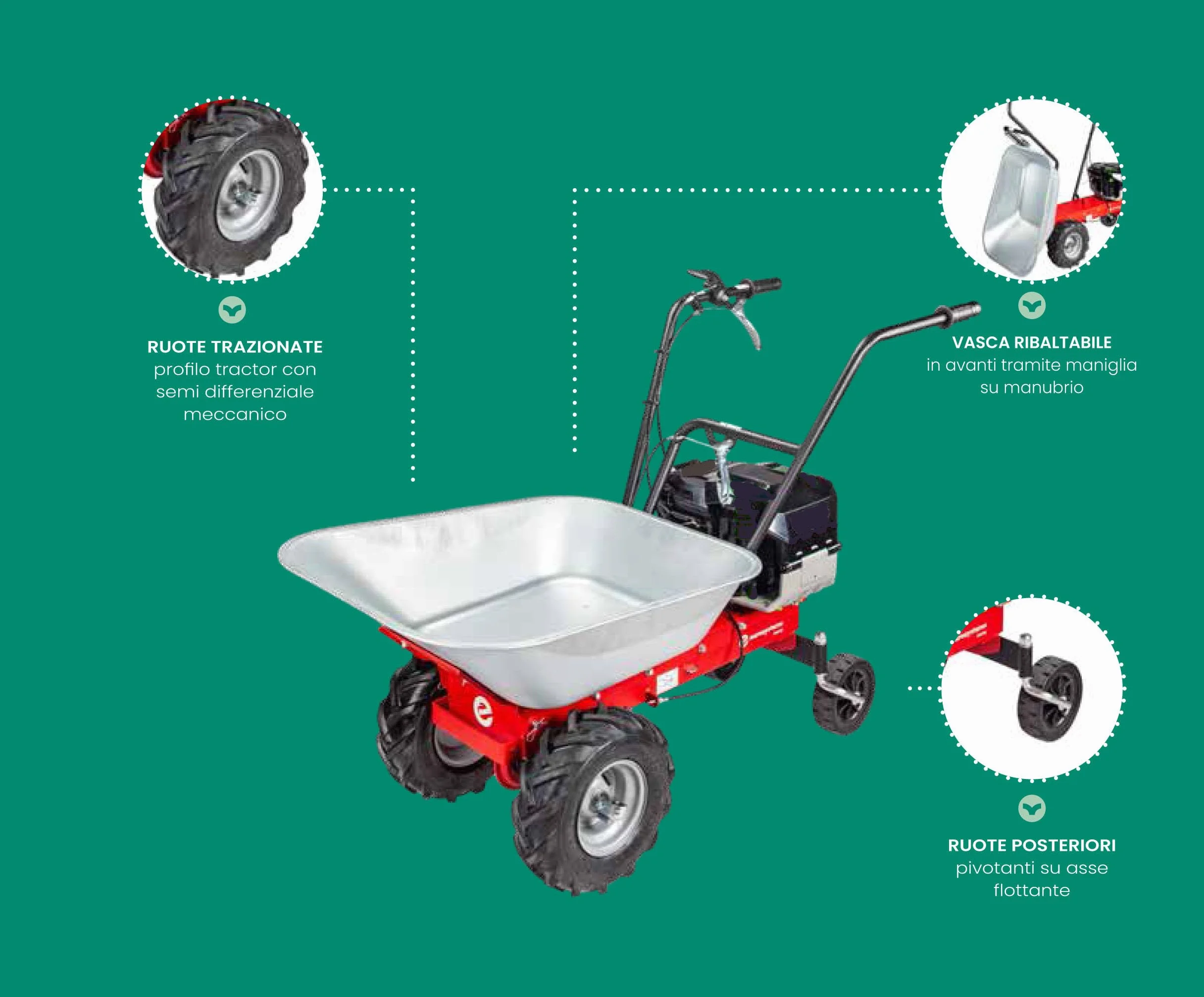 Motocarriola Eurosystems B&S Carry 450 E-Series