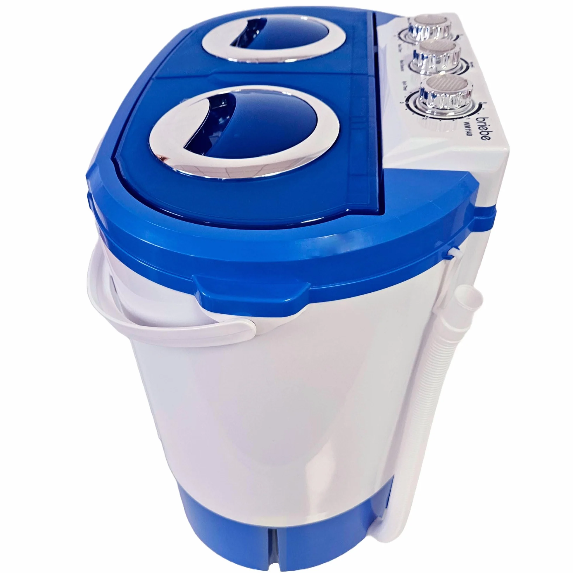 Camp Mini Lavadora Portátil con Centrifugado 3Kg Carga Superior Azul/Blanco