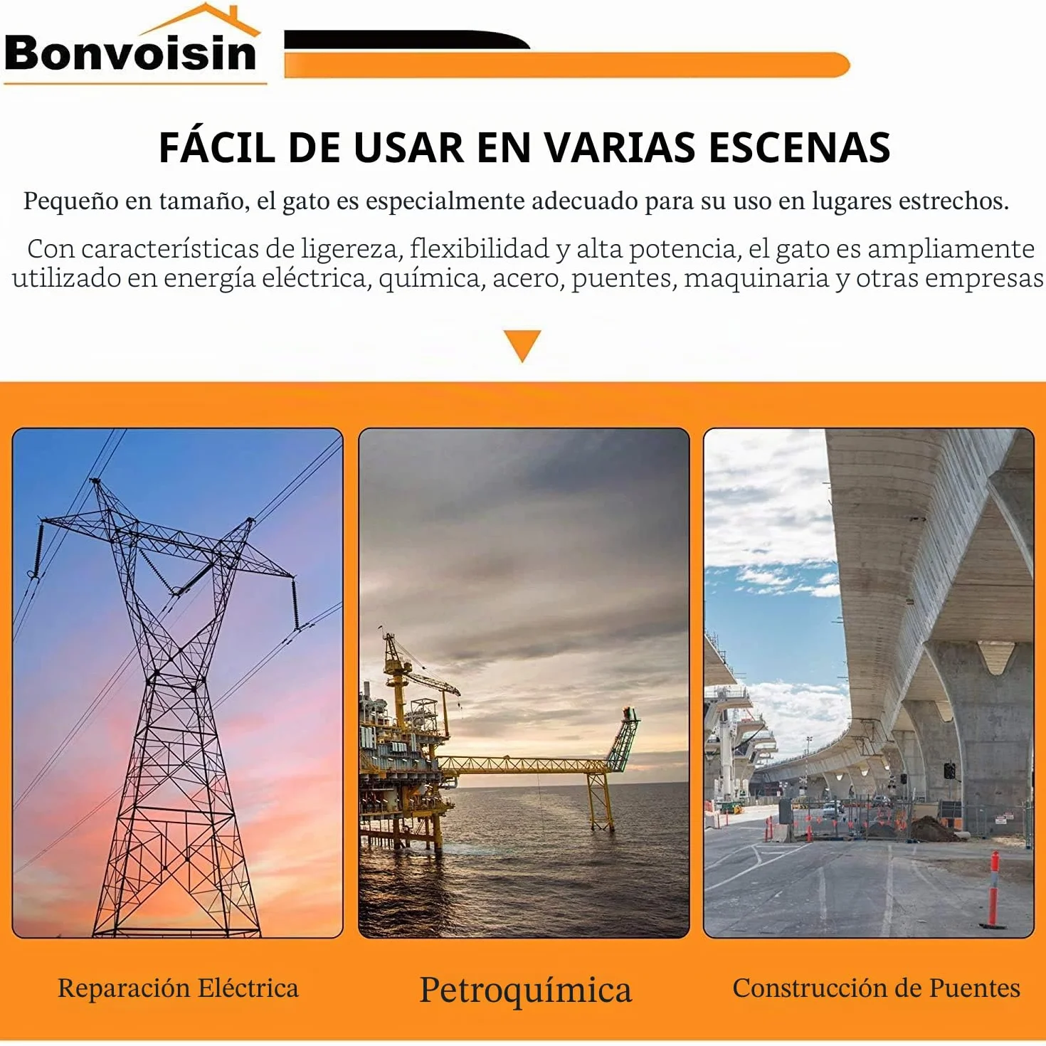 Bonvoisin 20T Gato Hidráulico con Bomba CP-180, Elevación 30mm, Altura Propia 57 mm, para Ingeniería Mecánica, Edificios y Puentes (DFPY-20T+CP-180)