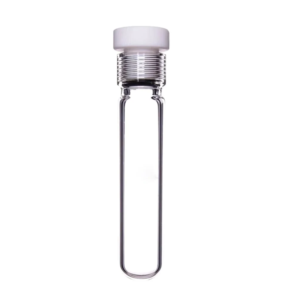 Cristalería de Laboratorio Recipiente a presión de pared gruesa con tapón de rosca interna de PTFE de pared gruesa P16(120mL-P160006)