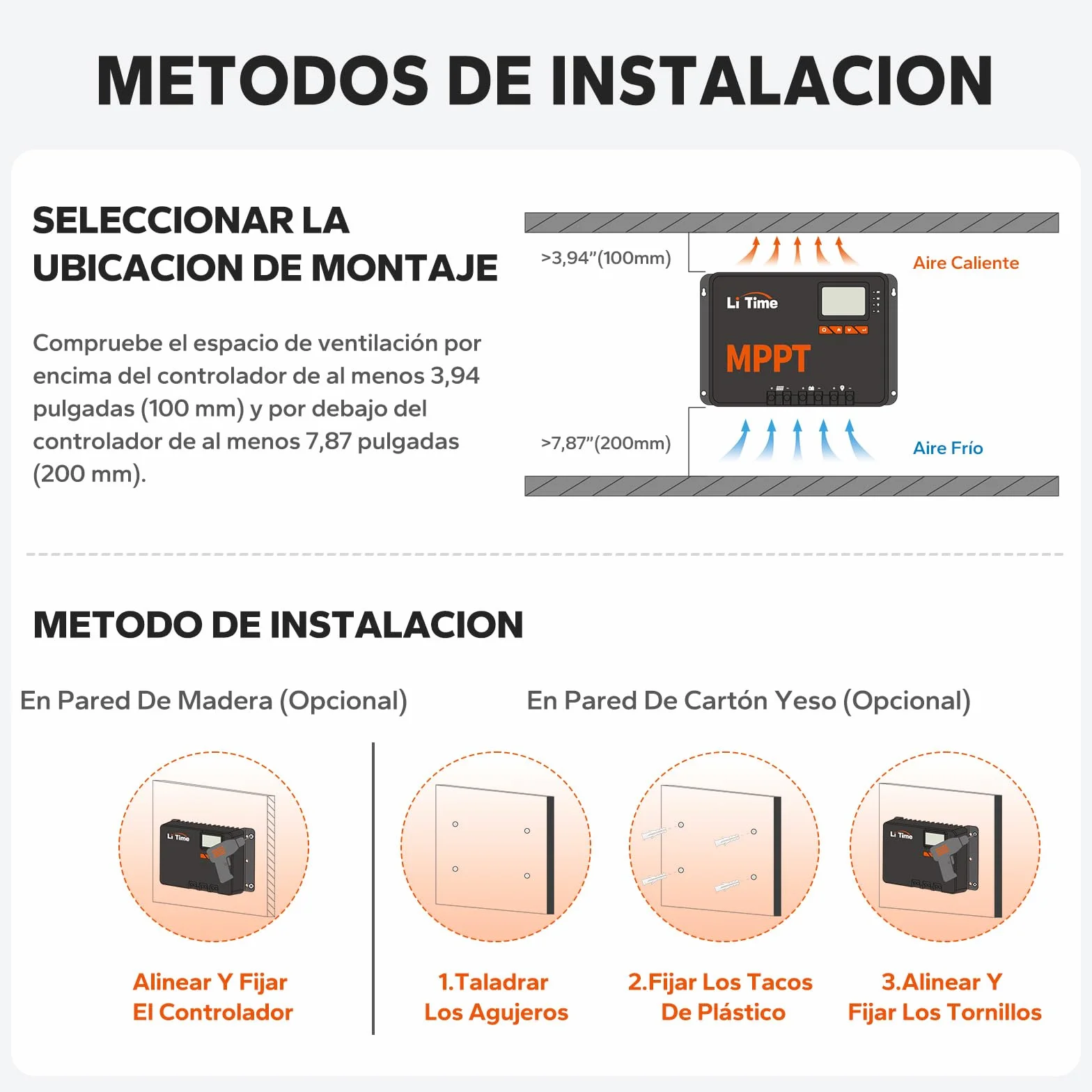 LiTime Regulador de carga solar MPPT de 30 A, 12 V/24 V, con módulo Bluetooth, parámetros de pantalla LCD ajustable, indicadores LED, regulador de panel solar, para batería de litio