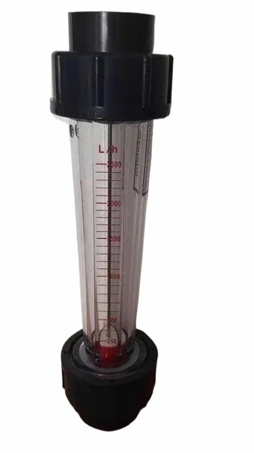 Medidor de flujo de agua líquida rotámetro LZS-25 tipo tubo de plástico 250-2500L/H