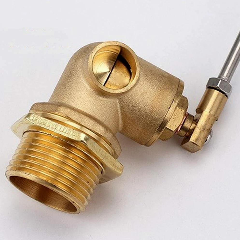 Válvula de flotador acero inoxidable con núcleo cerámico 4/6 puntos/1 pulgada, interruptor control nivel tanque agua(1 Inch Brass ceramic)