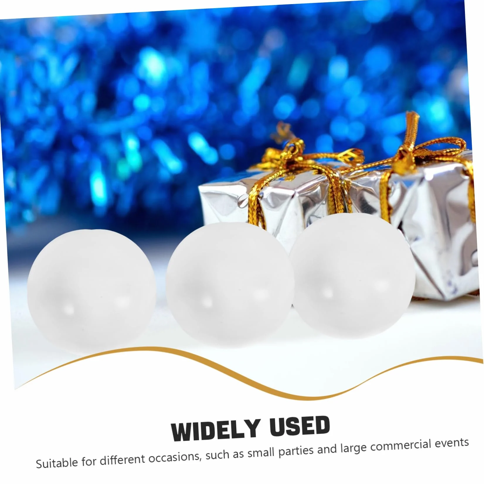 VICASKY 30 Balones de Lotería Redondas de PVC Blanco Reutilizables para Juegos