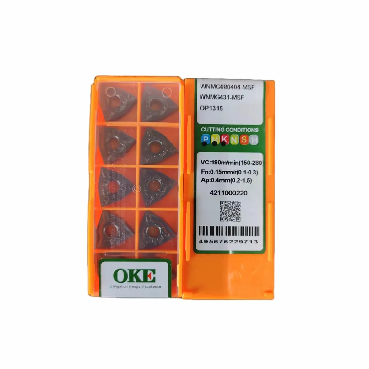 WNMG060408 MF OP1315 Insertos de Torneado Carburo