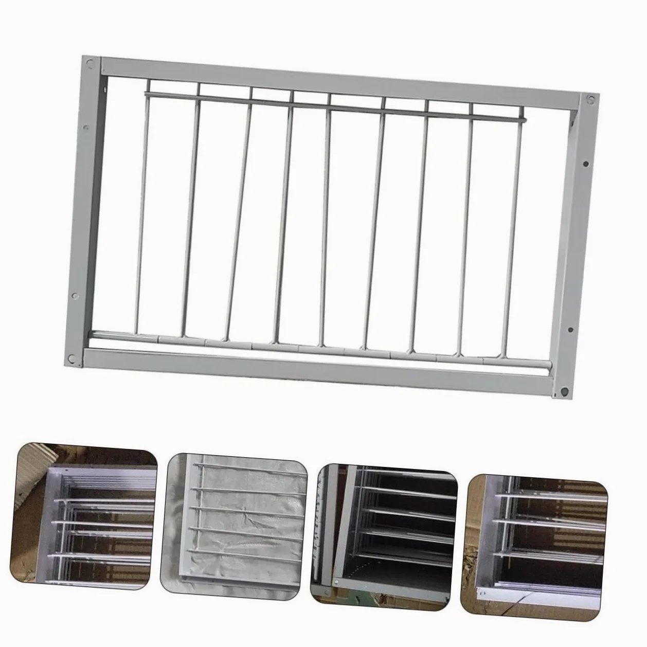 BESTonZON Puertas para Jaulas de Aves de Hierro Blanco, 2 Piezas Instalación Rápida y Mayor Seguridad para Refugios de Pájaros y Criaderos