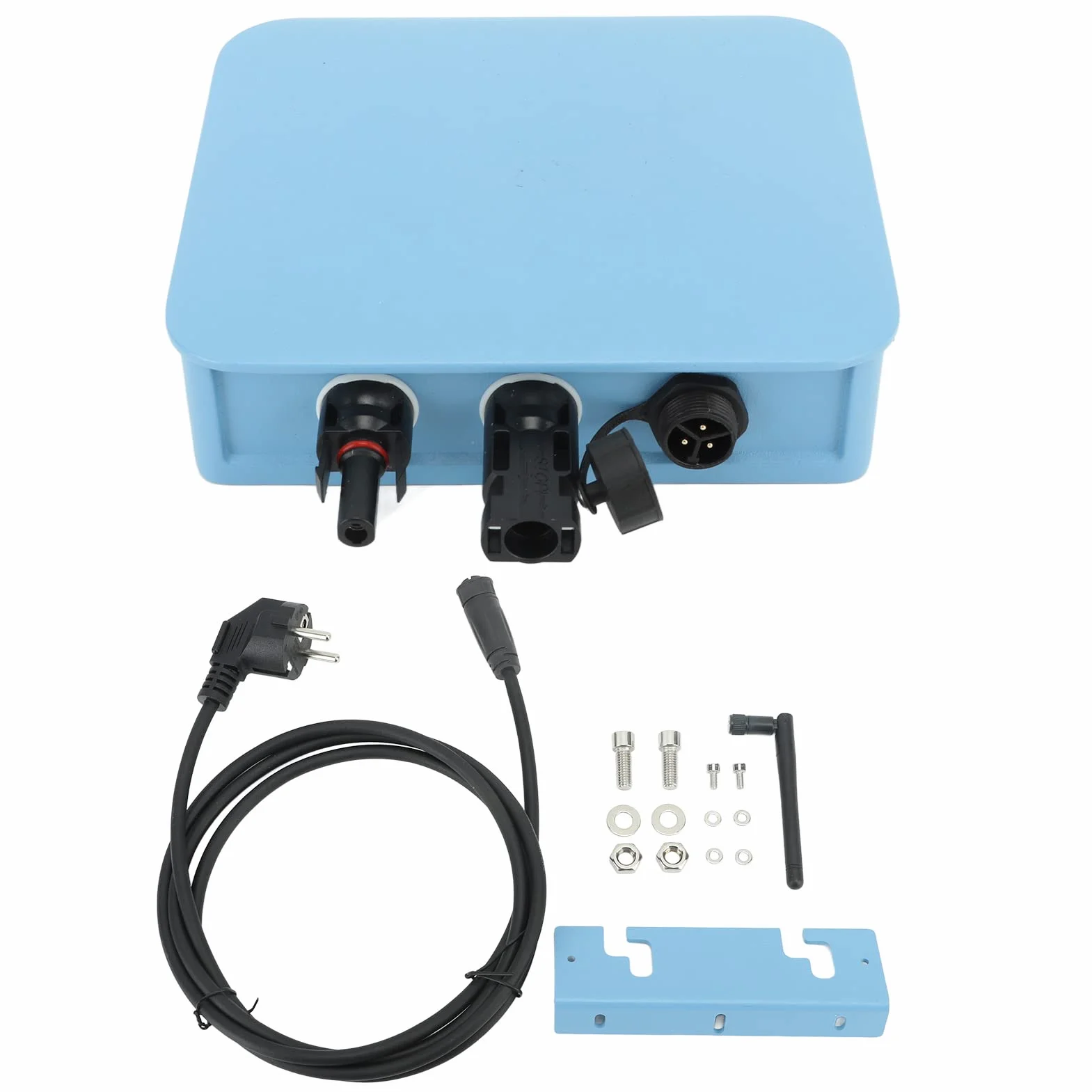 Microinversor de Conexión a Red Solar, Protección contra Cortocircuitos a Prueba de Agua WiFi Monitoreo en la Nube Panel Solar Inteligente Microinversor (1000W)