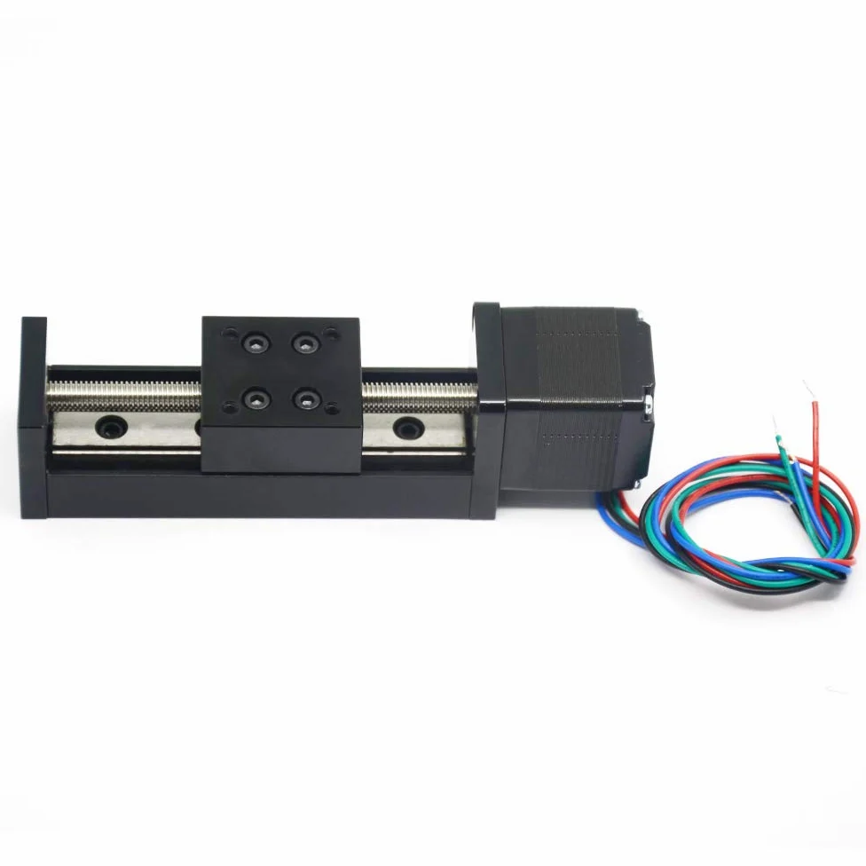 1 mini accionador de guía lineal de carril T6x1 tornillo de plomo con motor paso a paso NEMA11,longitud de carrera efectiva de 50mm para piezas de enrutador CNC X Y Z lineal (tamaño:50 mm)