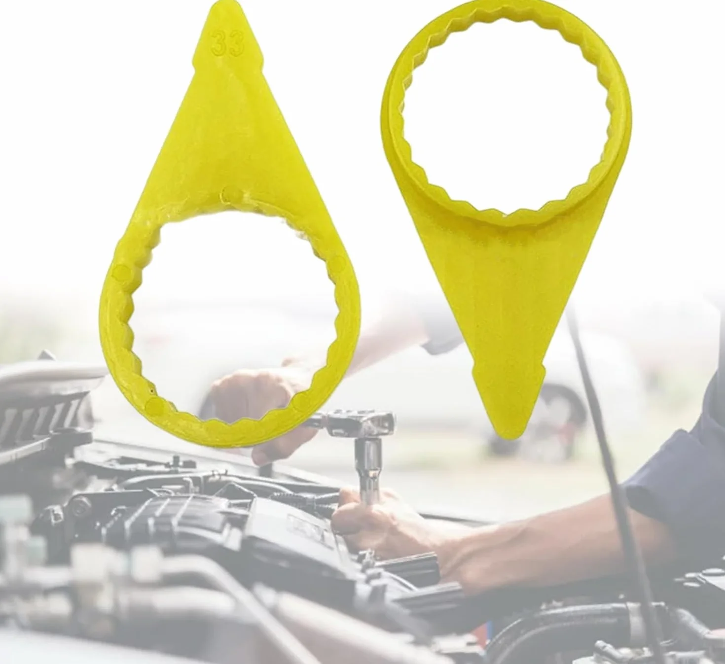 200 piezas de indicador de tuerca de rueda suelta Checkpoint para tuercas de 19 mm, 32 mm, 33 mm, 41 mm, indicador de comprobación de rueda amarillo de alta visibilidad (32 mm)