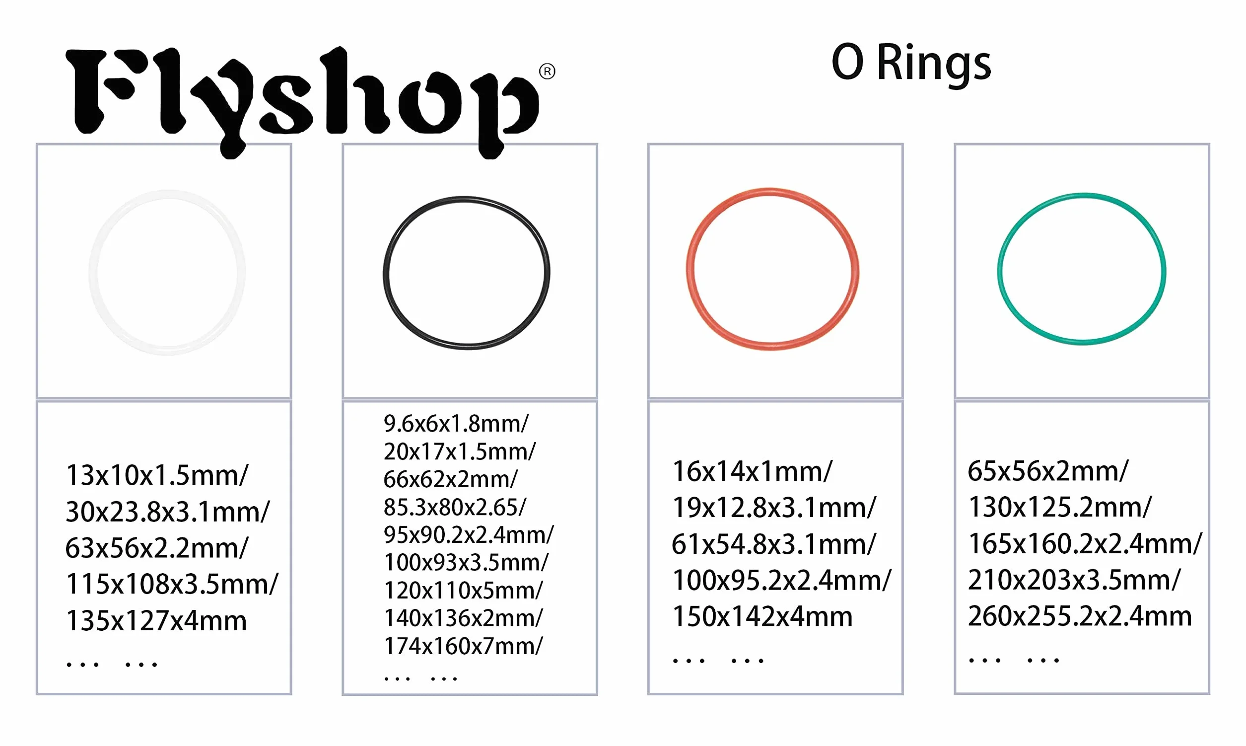 White 15cm OD 14.4cm ID 0.3cm Width Silicone O-Ring Seal Rings 5 Pack