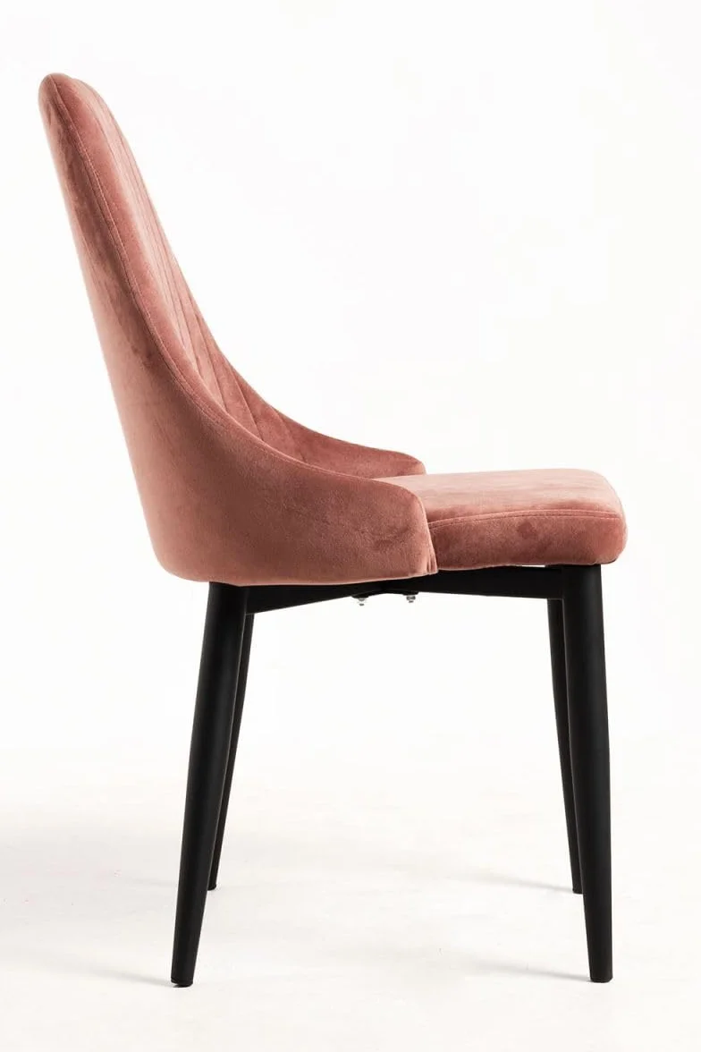 Regalos Miguel - Packs Sillas Comedor - Pack 4 Sillas Kan Terciopelo - Rosa