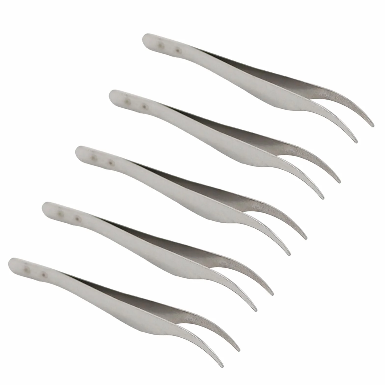 Pinzas de acero inoxidable 5 piezas para eliminación de astillas y cuidado de cejas, herramienta de belleza profesional
