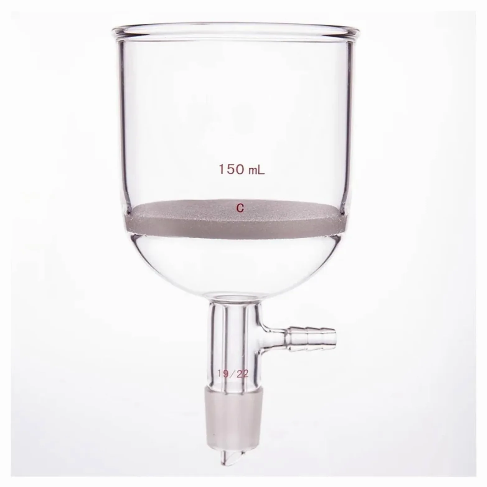 Embudo de núcleo de con Junta de molienda de 15 ml a 150 ml, Junta Inferior 19/22, Embudo de Filtro, Buchner, Junta Interior, F36(F366019C)