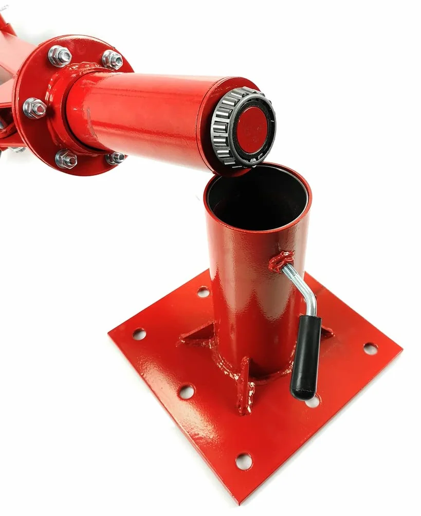 IMJ-Global Grúa Hidráulica Gruetta 1T | Giratoria 360° | Plegable | Elevación de Motor para Taller de Furgoneta