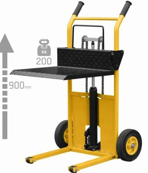 WLTA Carretilla elevadora de transporte móvil Apiladora de palets 900mm 200kg