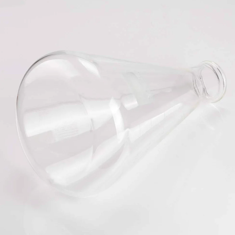 Matraces Erlenmeyer en Boca Estrecha Labasics 2L Cristal de Borosilicato con Borde Resistente
