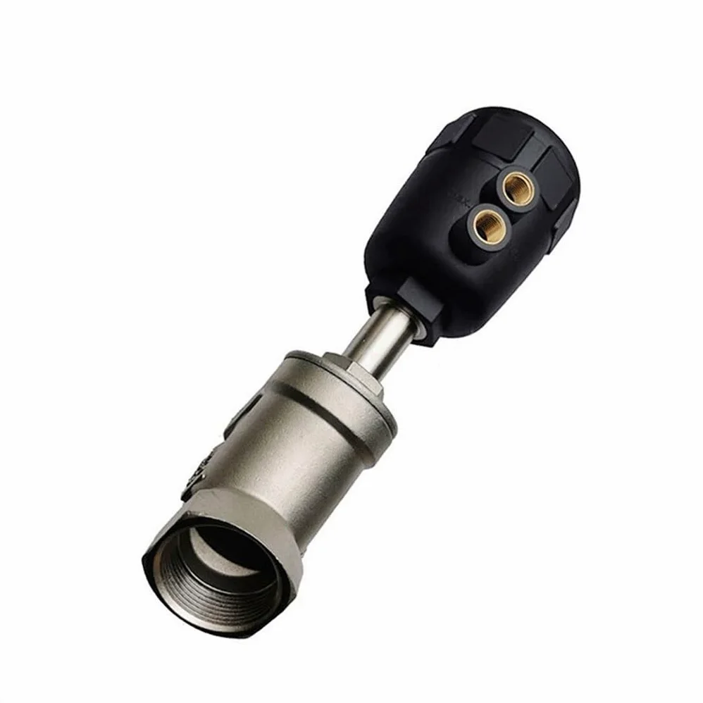 Válvula de Asiento neumática de Acero Inoxidable de Pulgada 1.6Mpa de Doble acción, for válvula de Asiento en ángulo doméstico Sellado de PTFE Normalmente Cerrado 1 Pieza(1-1/4",Single Acting)
