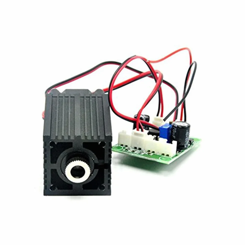Láser de diodos rojos naranjas de 500mw de alta potencia 635 nm 638 nm módulo láser 12v con ttl y adaptadores