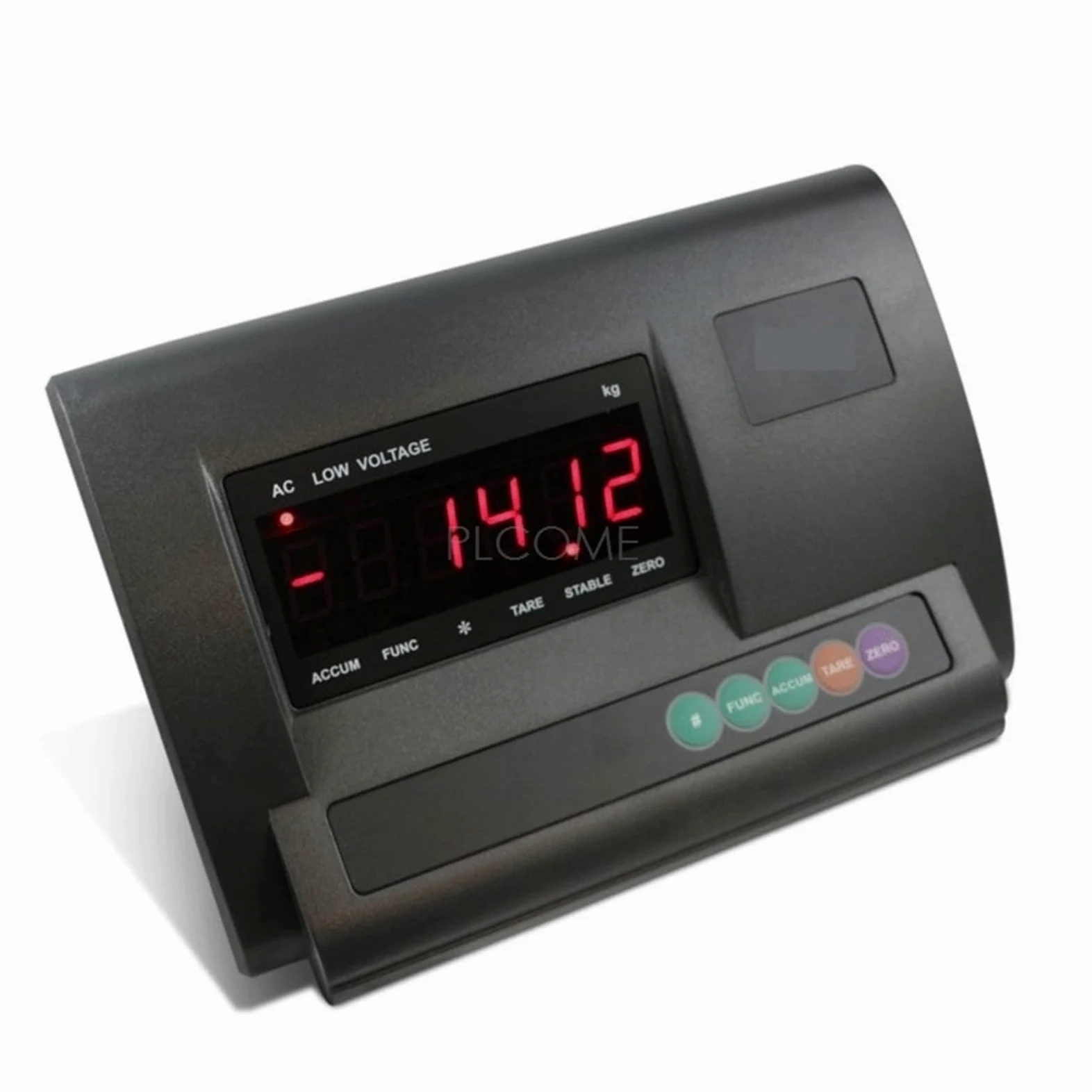 Célula de Carga, Indicador de pesaje digital recargable Celda de carga Medidor de peso Controlador de báscula de plataforma Loadómetro Panel de pantalla LED(RS232 5m cable)