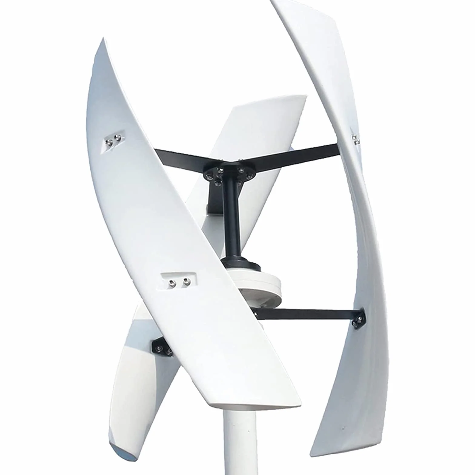 Aerogeneradores 12000W Sin Ruido Generador de turbina eólica Vertical, Aerogenerador de levitación magnética con Controlador MPPT para Molino de Viento Verde (Blanco) (12v)