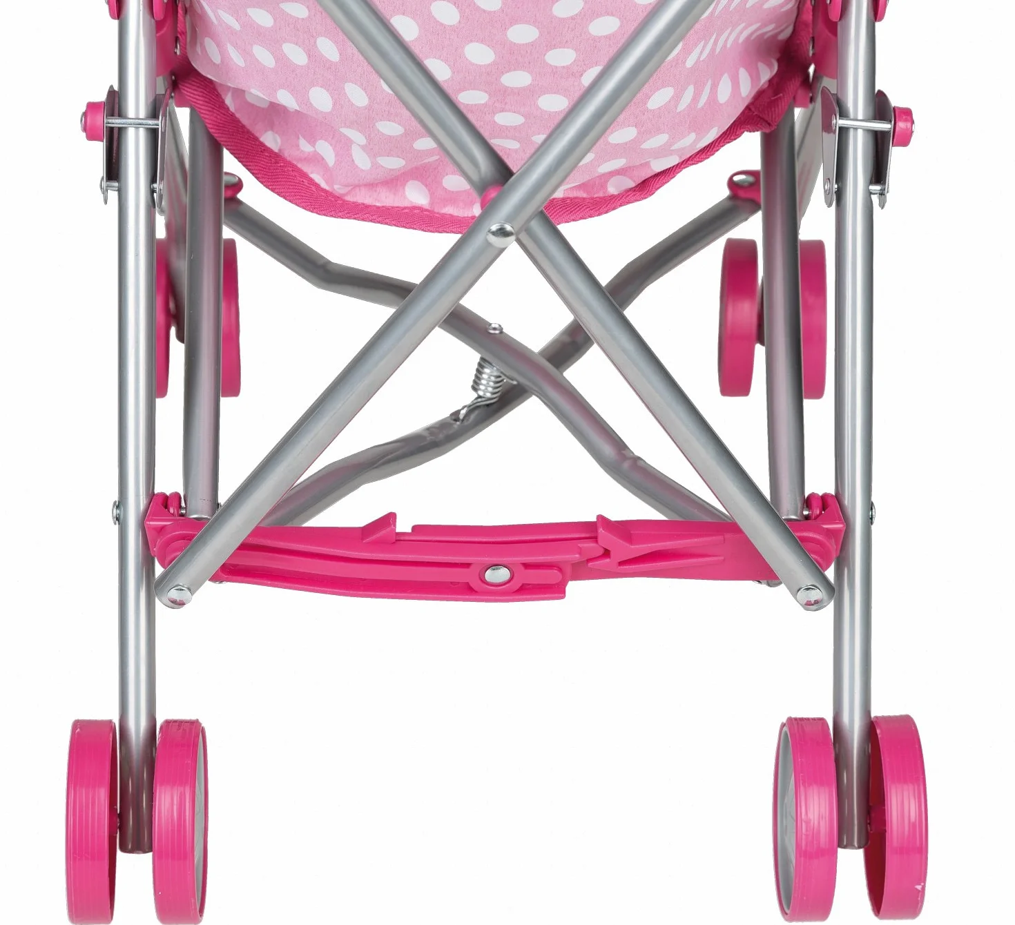 Idena Carrito para Muñeca Plegable Rosa Puntos