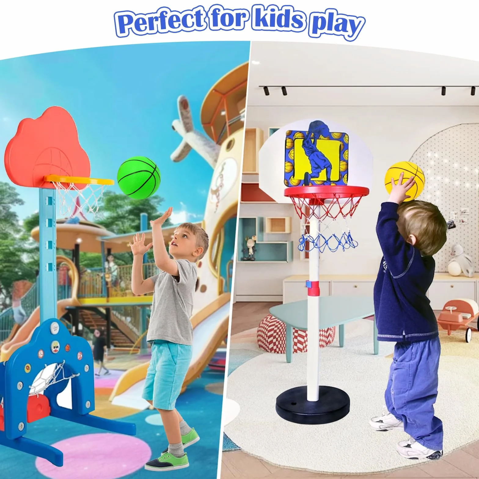 Juego de 6 mini pelotas de baloncesto PVC 15 cm con bomba para niños interior exterior