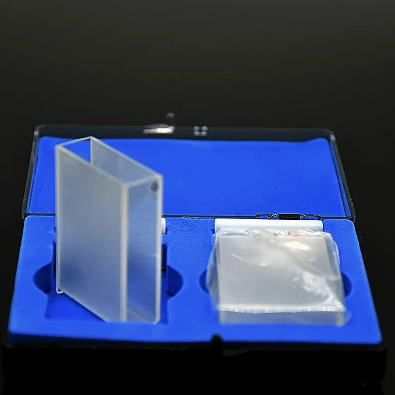 Célula de muestra líquida, Celdas de absorción de cuarzo de 30 mm, cubeta de cuarzo de 10,5 ml for espectrofotómetro, tecnología de sinterización de frita, paquete de 2