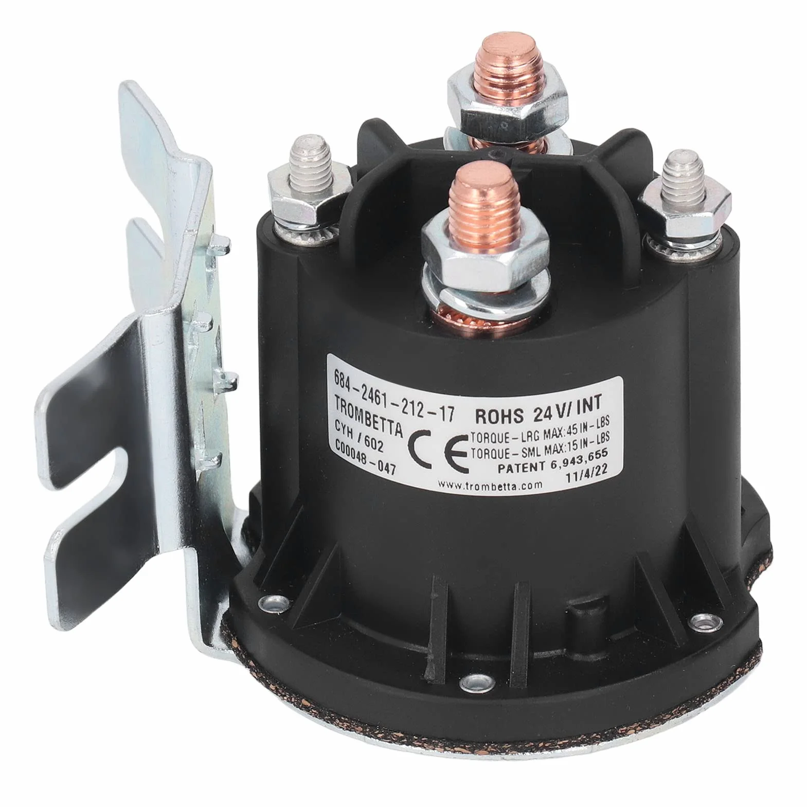 Contactor Solenoide 24V 150A TROMBETTA Repuesto para Carretilla Elevadora
