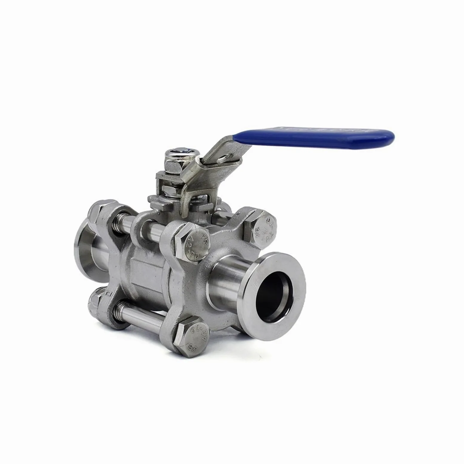 Brida de instalación rápida KF de Tres Piezas, Manual, de Alto vacío, de Acero Inoxidable SS304, KF16, KF25, KF40 y KF50(KF16)