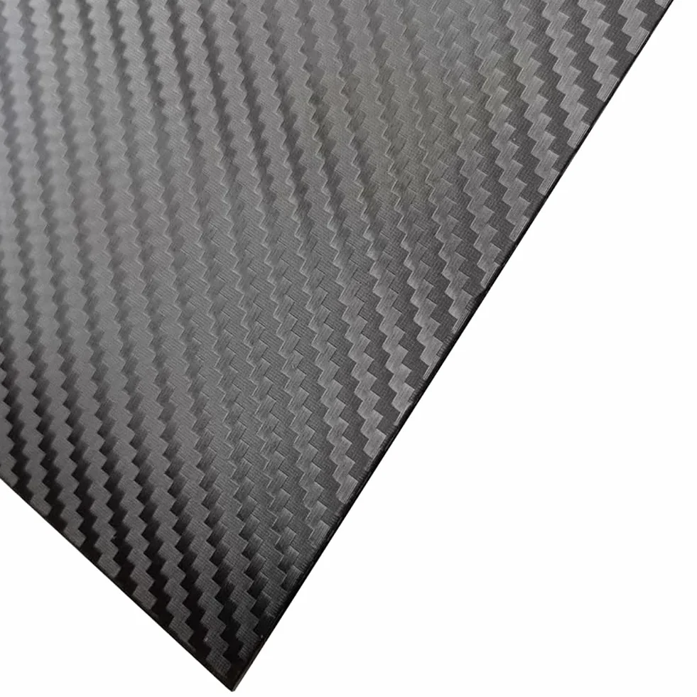 Lámina de fibra de carbono, Negro de la hoja fibra carbono 3K 550m m x 600m grueso 0.5-5m(3mm*550mm*600mm)