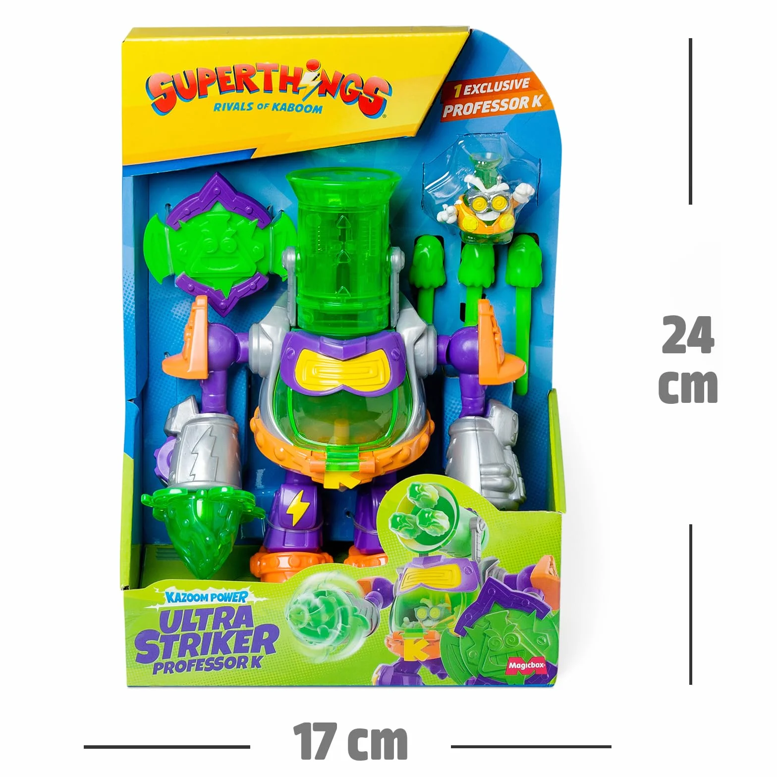 SUPERTHINGS Ultra Striker Profesor K. Robot Figura z Proyectilami