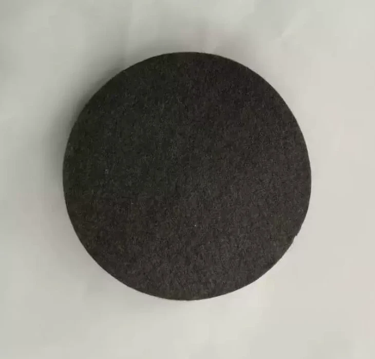Juego de 4 electrodos circulares de fieltro de grafito for aislamiento de hornos de vacío y soluciones de almacenamiento de energía(Diam D 300mm 2 mm thick)
