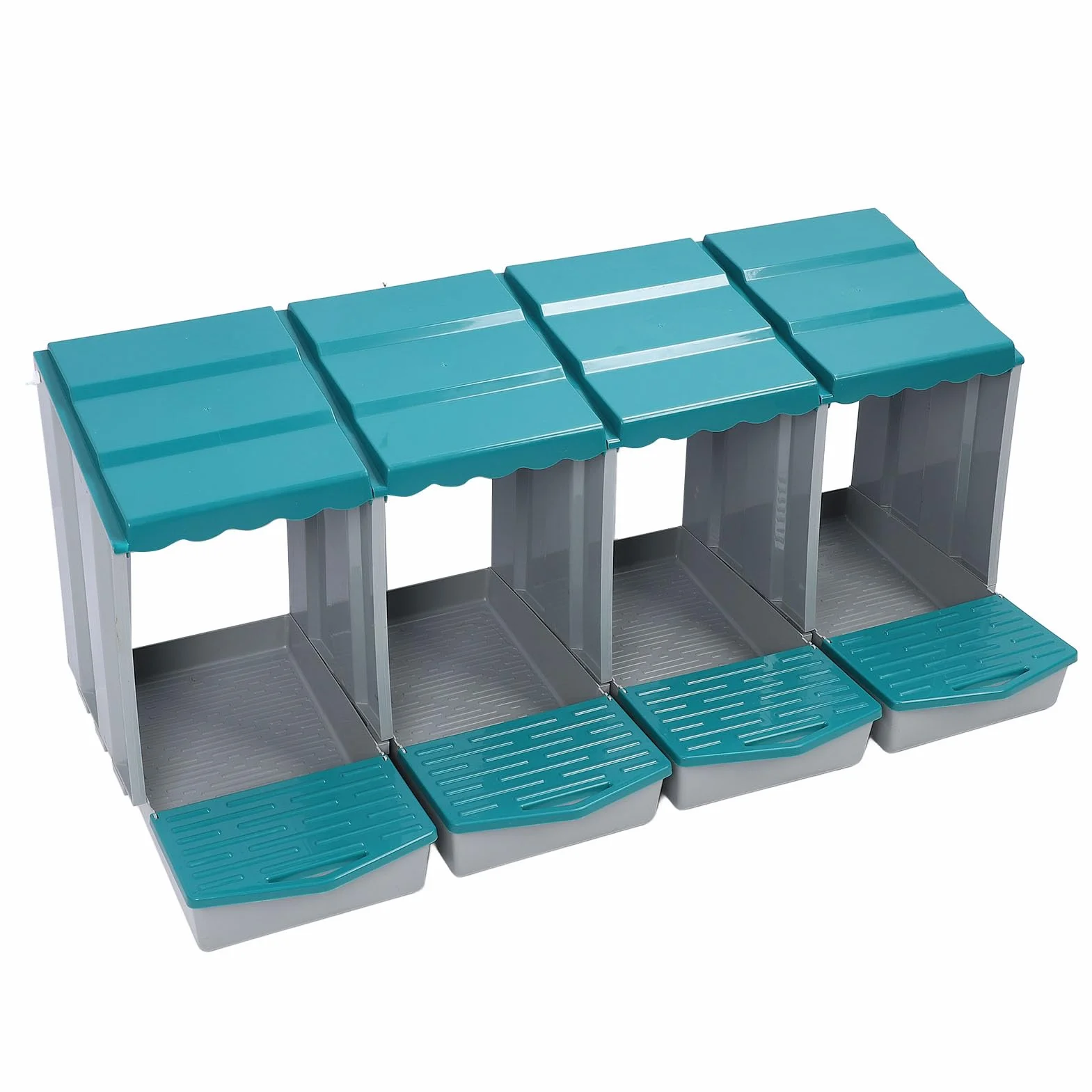 Qcwwy Caja Nido para Gallinas de 6 Orificios, Caja para Poner Huevos de Material PP con Percha Oscilante, Fácil Montaje, Diseño Extraíble para una Rápida Recolección de Huevos, Calidez
