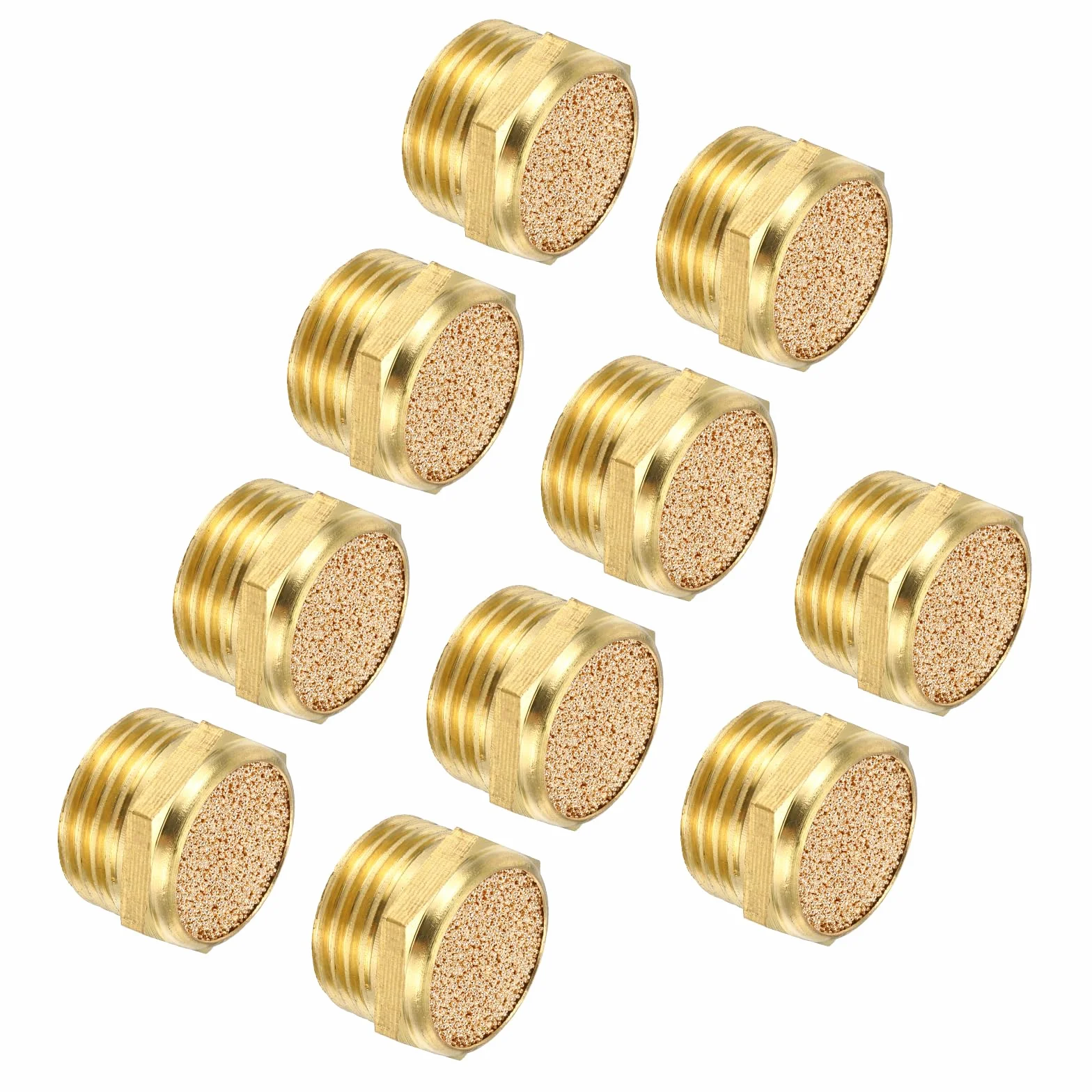 QUARKZMAN Silenciador De Escape Neumático G 1/2" Bronce Sinterizado Accesorios Para Línea De Aire