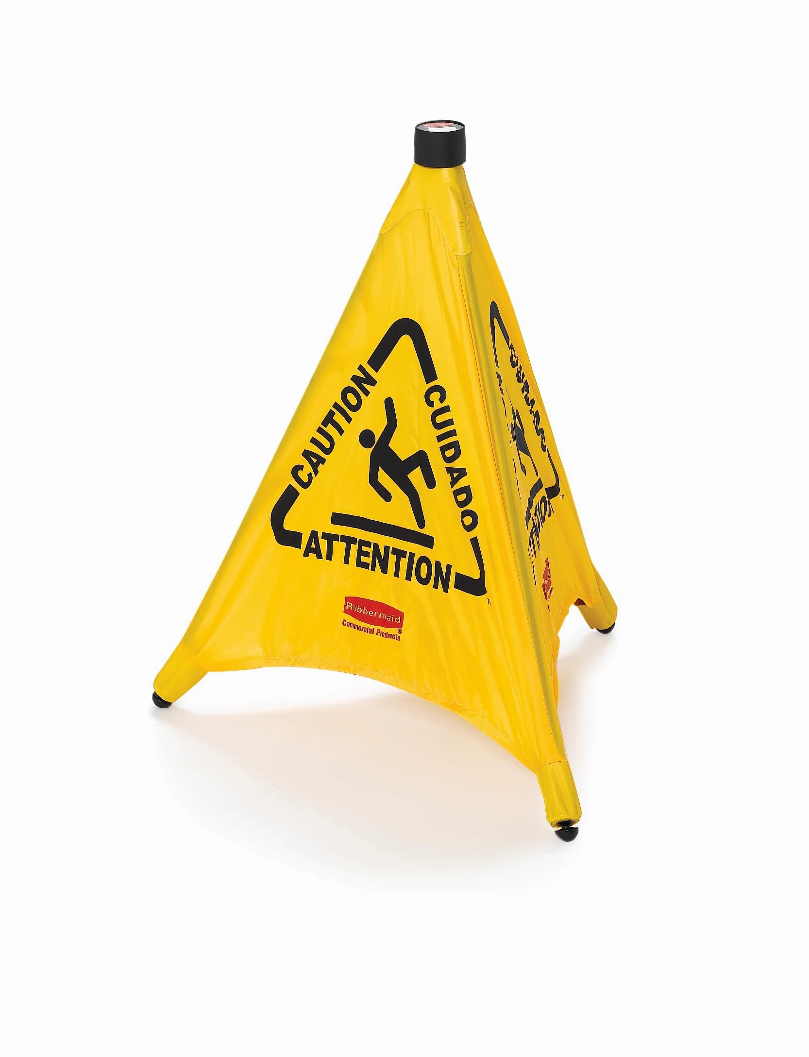 Rubbermaid Commercial Products Commercial 50 cm Pop Up cono de seguridad idiomas disponibles Caution Imprint y suelos mojados símbolo - amarillo