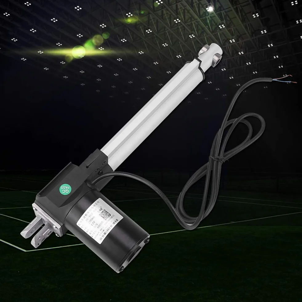 Actuador lineal 12V DC Motor Heavy Duty 6000N 600KG 5mm / s Carrera 100-500mm Motor de Carga Eléctrica IP54 Metal(500mm)