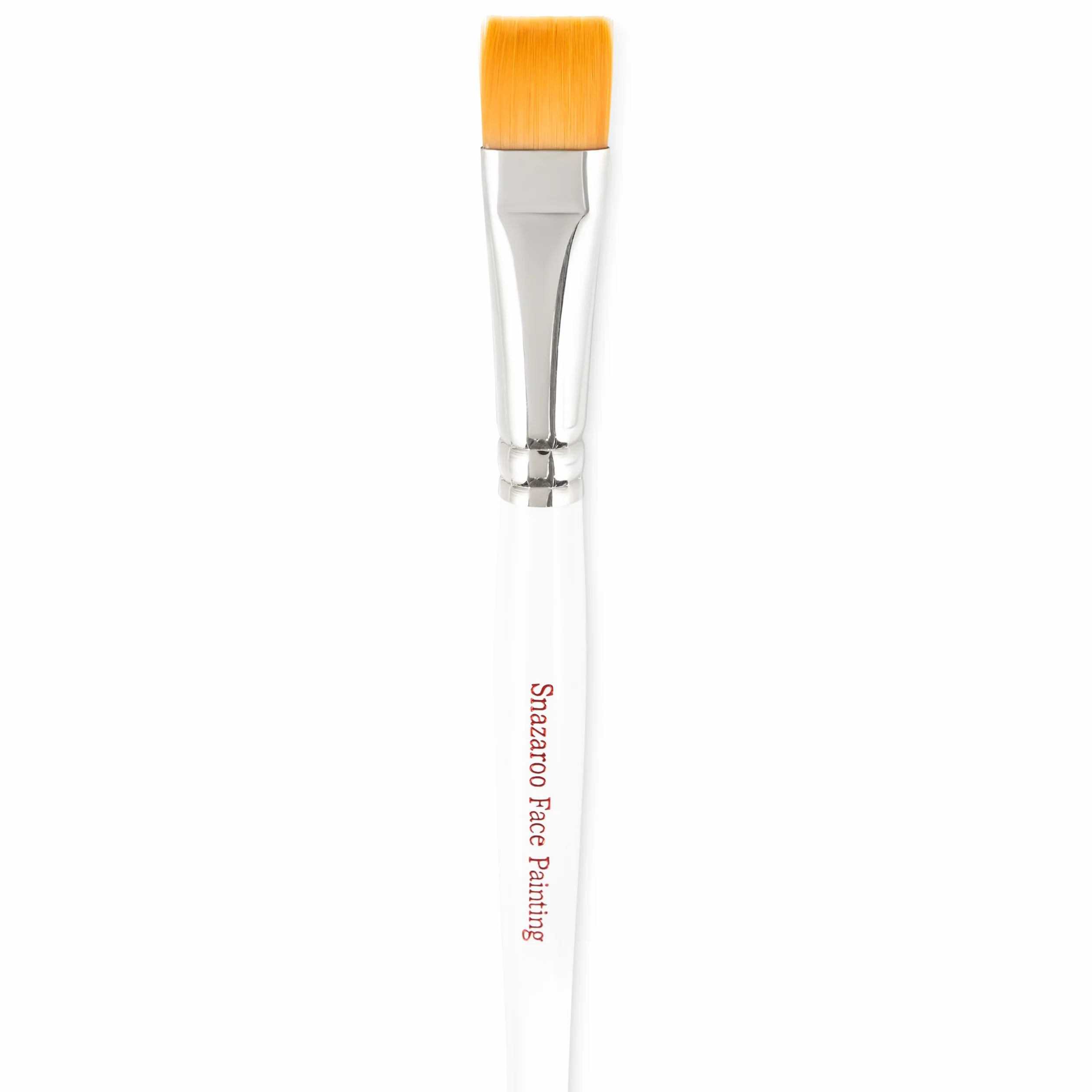 Snazaroo Pincel profesional para pintura facial ancho plano blanco