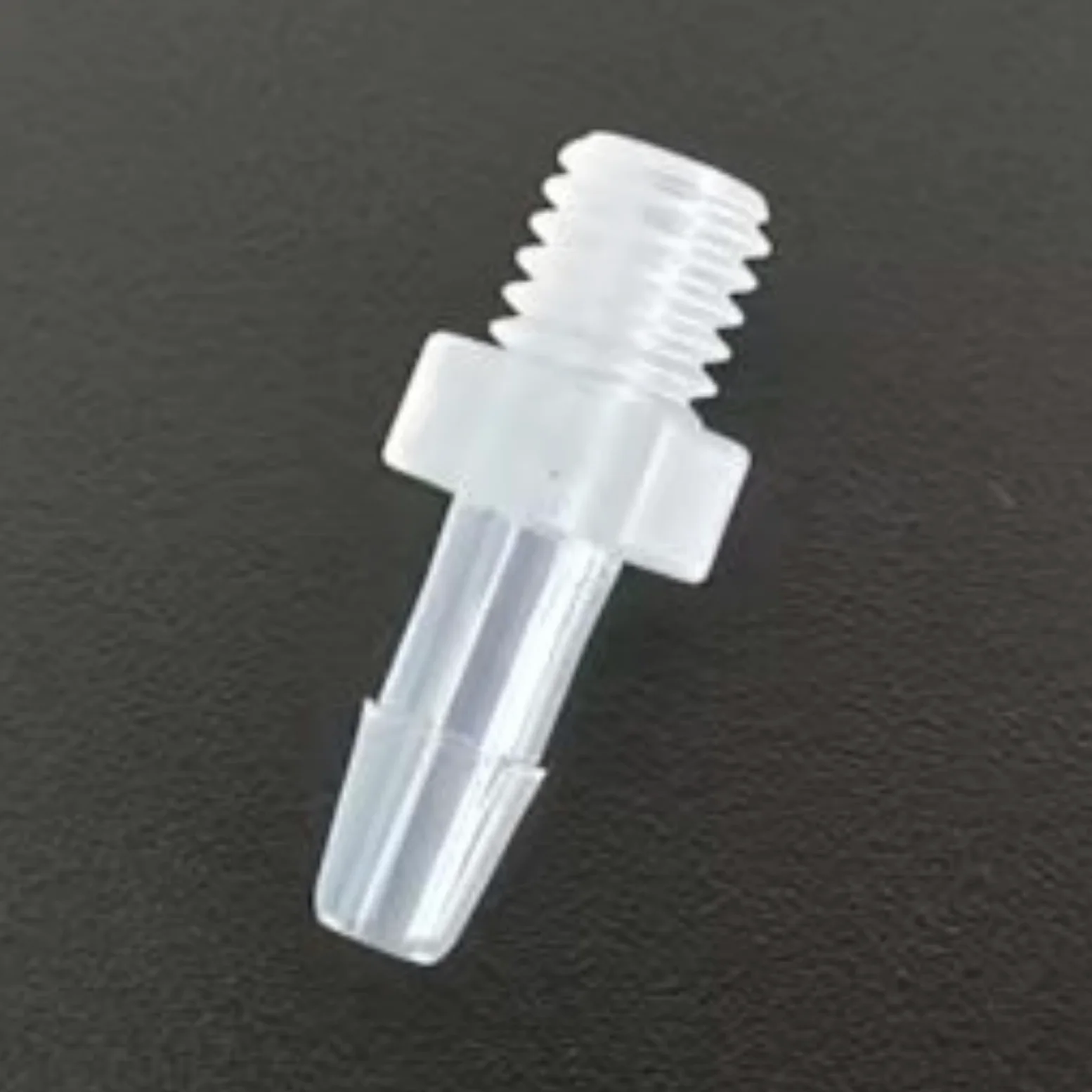 Accesorios de púas for manguera plástico reutilizables, adaptador rosca macho M5, paquete 50, conector tubería PP for laboratorio, maquinaria alimentaria(2.4mm 3/32inch M5)