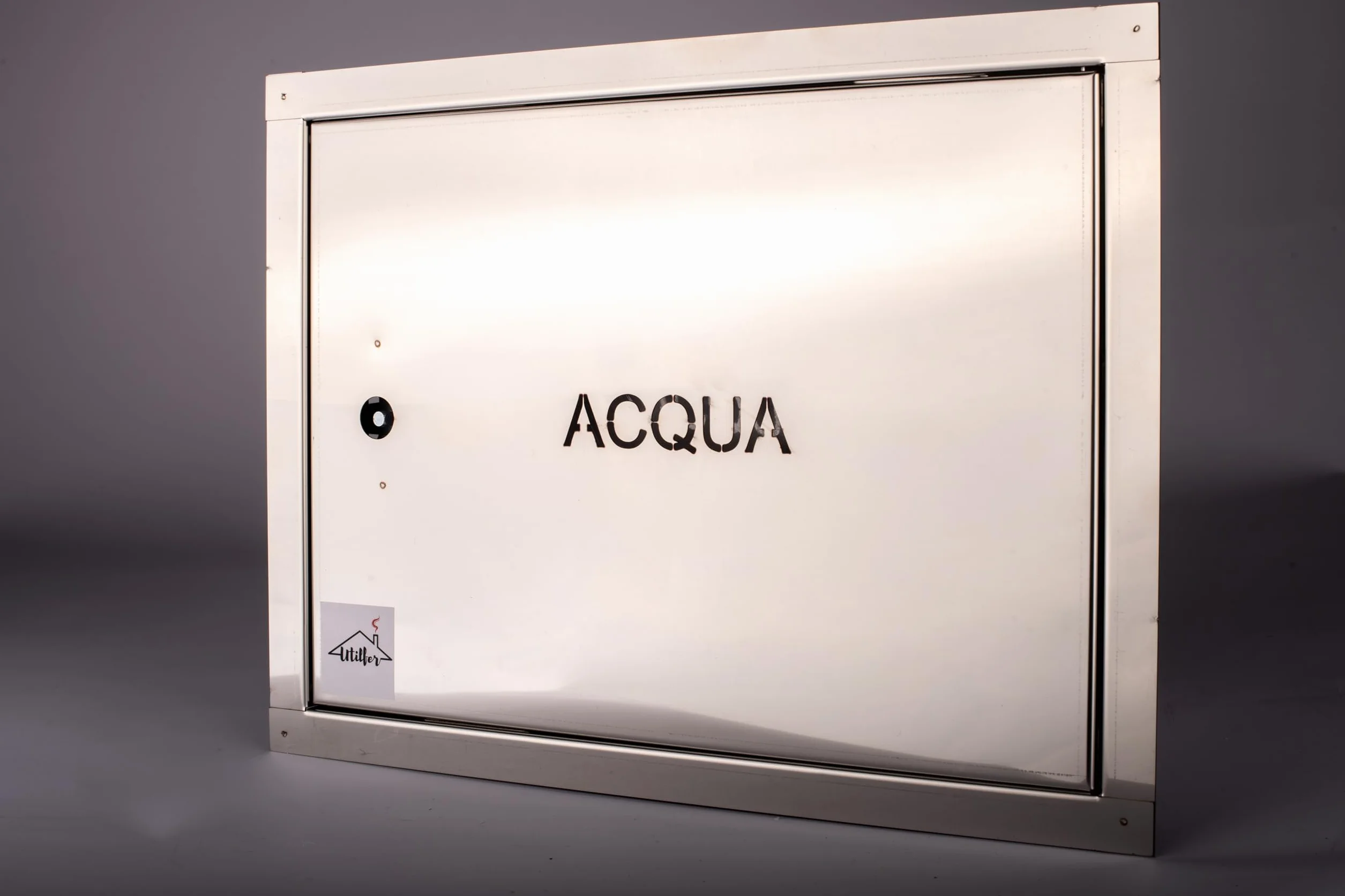 Tapa de acero inoxidable para contador de agua