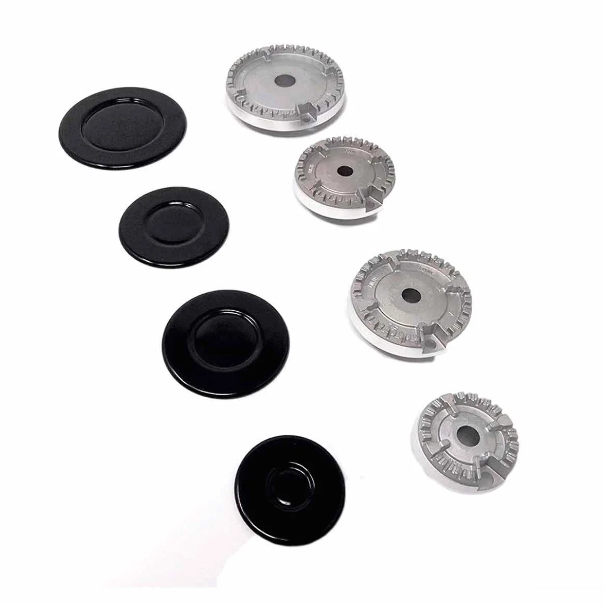 Recamania Conjunto 4 Quemadores Cocina de Gas Compatible con Teka, Balay, Fagor, Bosch, Ariston, Edesa 100 mm 75 mm 54 mm