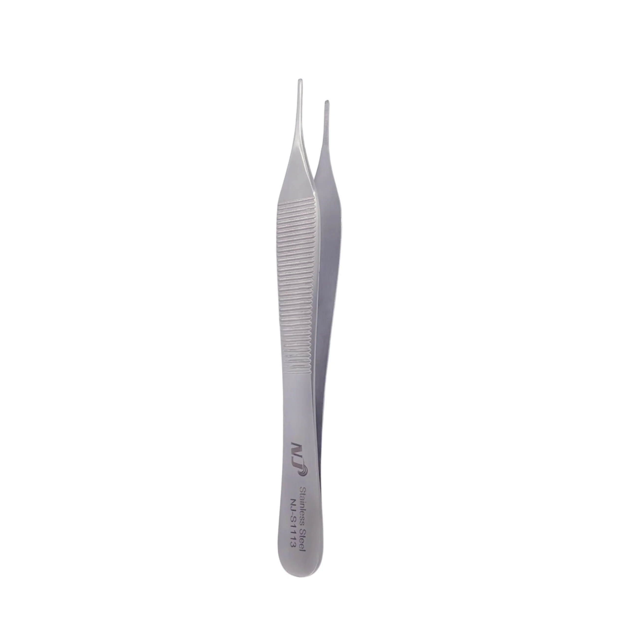 Pinza quirúrgica recta de acero inoxidable 430 punta dentada 12 cm