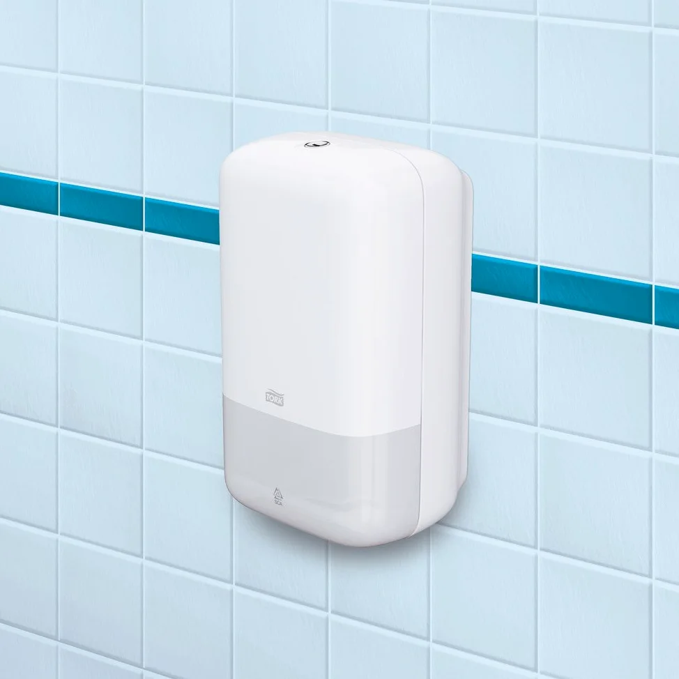 Tork plegable dispensador de papel higiénico de elevación 556000, 15,9 cm x 27.1 cm x 12,8 cm), color blanco