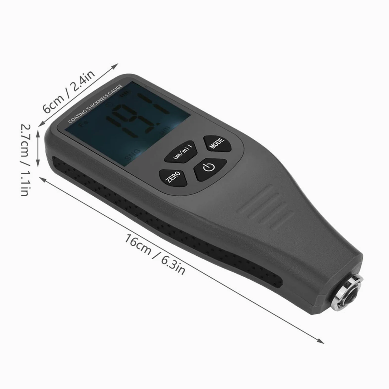 Medidor de Espesor de Revestimiento LCD Digital RZ240 – Instrumento Automático de Prueba de Metal para Medir 0-1500 μm – Ideal para Mediciones de Pintura, Revestimiento y