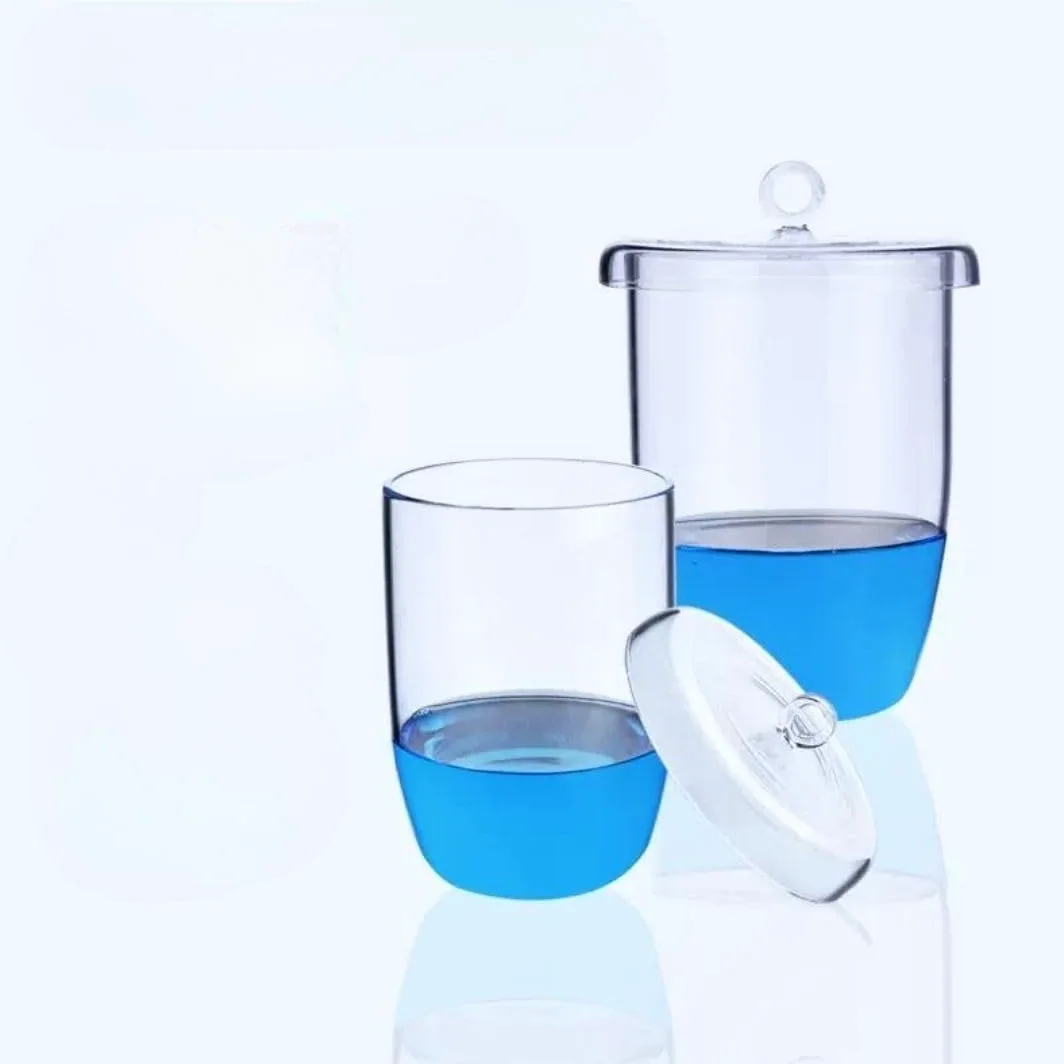 Crisol de vidrio de cuarzo (de 20 ml a 2000 ml) for instrumentos de prueba de laboratorio y aplicaciones de alta temperatura(With Cover 50ml)