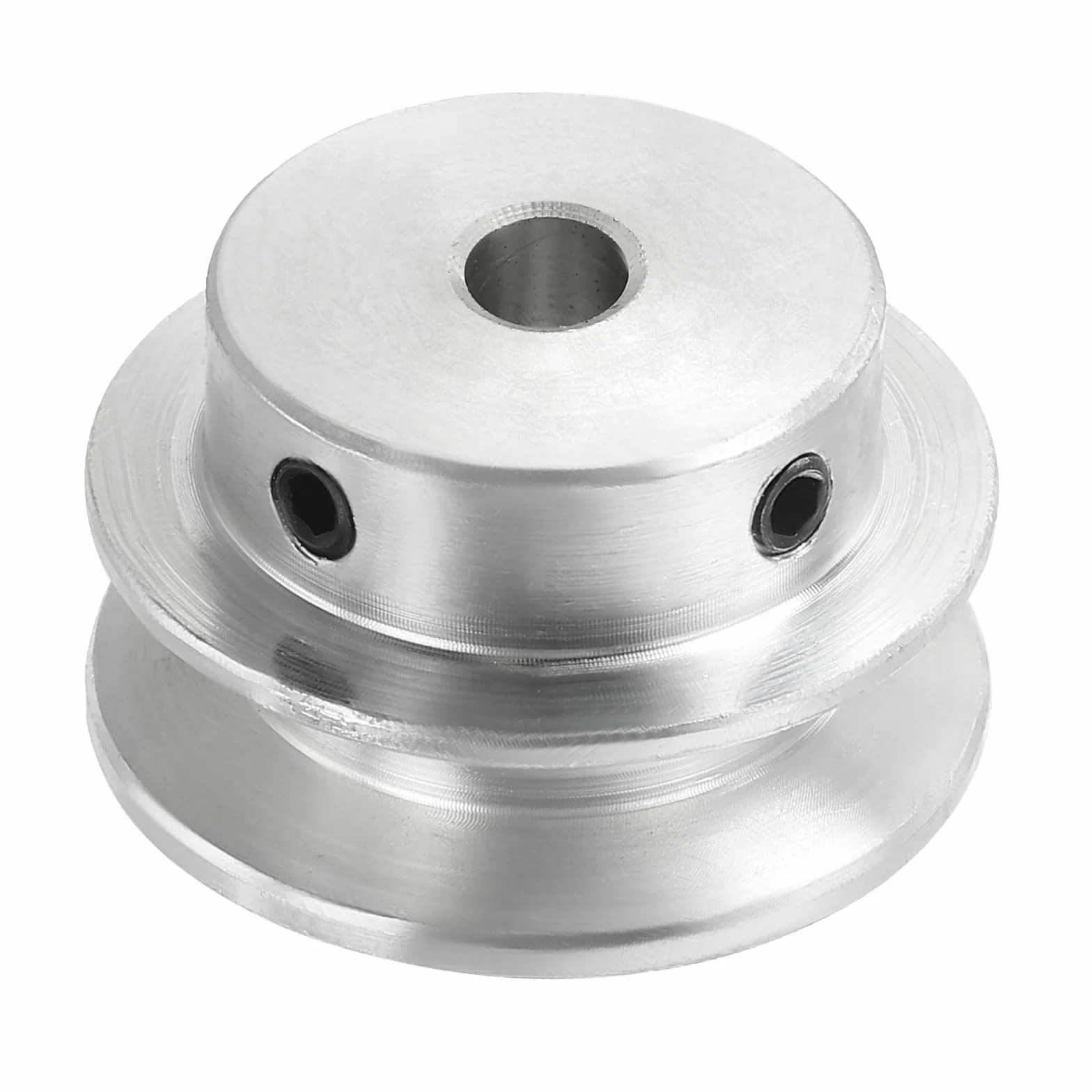 Polea Para Correa En V 6 Mm Diámetro Interior Fijo 30 Mm Diámetro Exterior Una Ranura Aleación Aluminio Transmisión