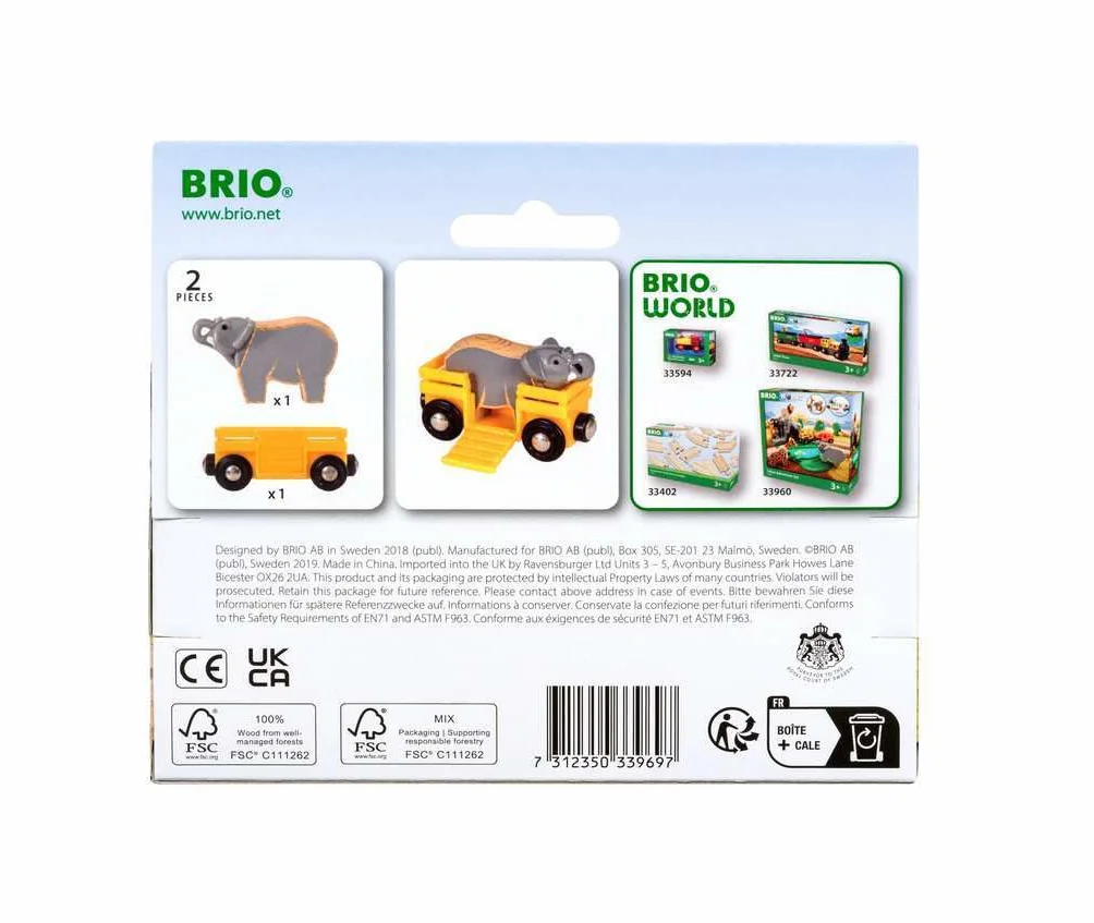 BRIO Remolque con Elefante 33969