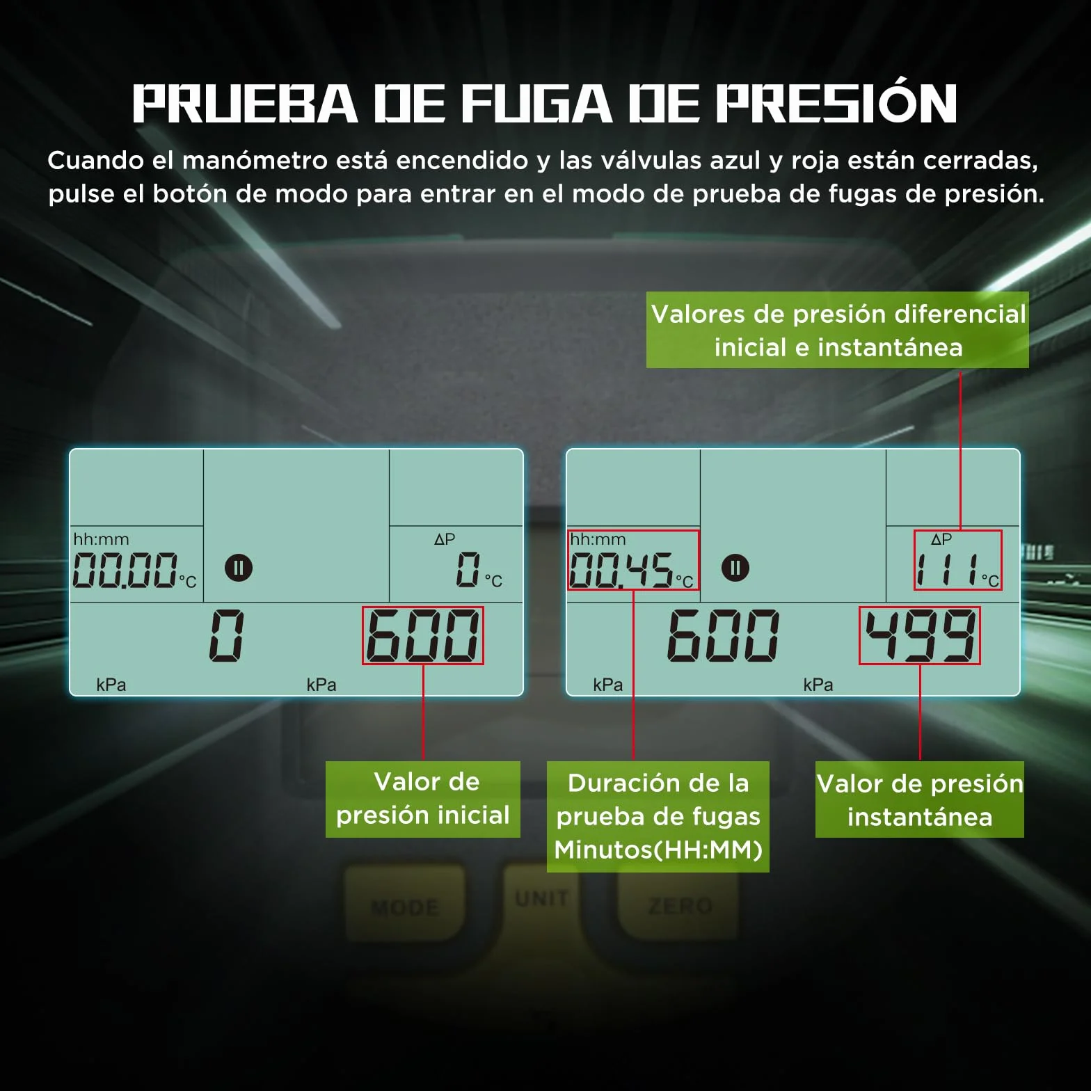 KAISAL Digital Manómetro de Aire Acondicionado Maquina Carga Aire Acondicionado para 93 Refrigerantes R410a R32 R22 R1234YF HAVC Recargardor Manómetro