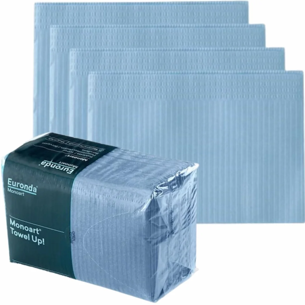 Baberos Desechables para Adultos Impermeable Azul