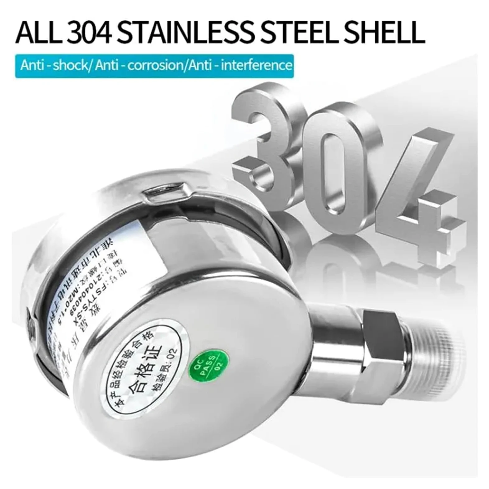 Manómetro, Manómetro hidráulico Digital, medidor de presión de agua M20 x 1,5, manómetro Digital de combustible líquido Radial de 60mm, manómetro de presión de aceite de aire(NPT1-2 Radial,0-30Kpa)